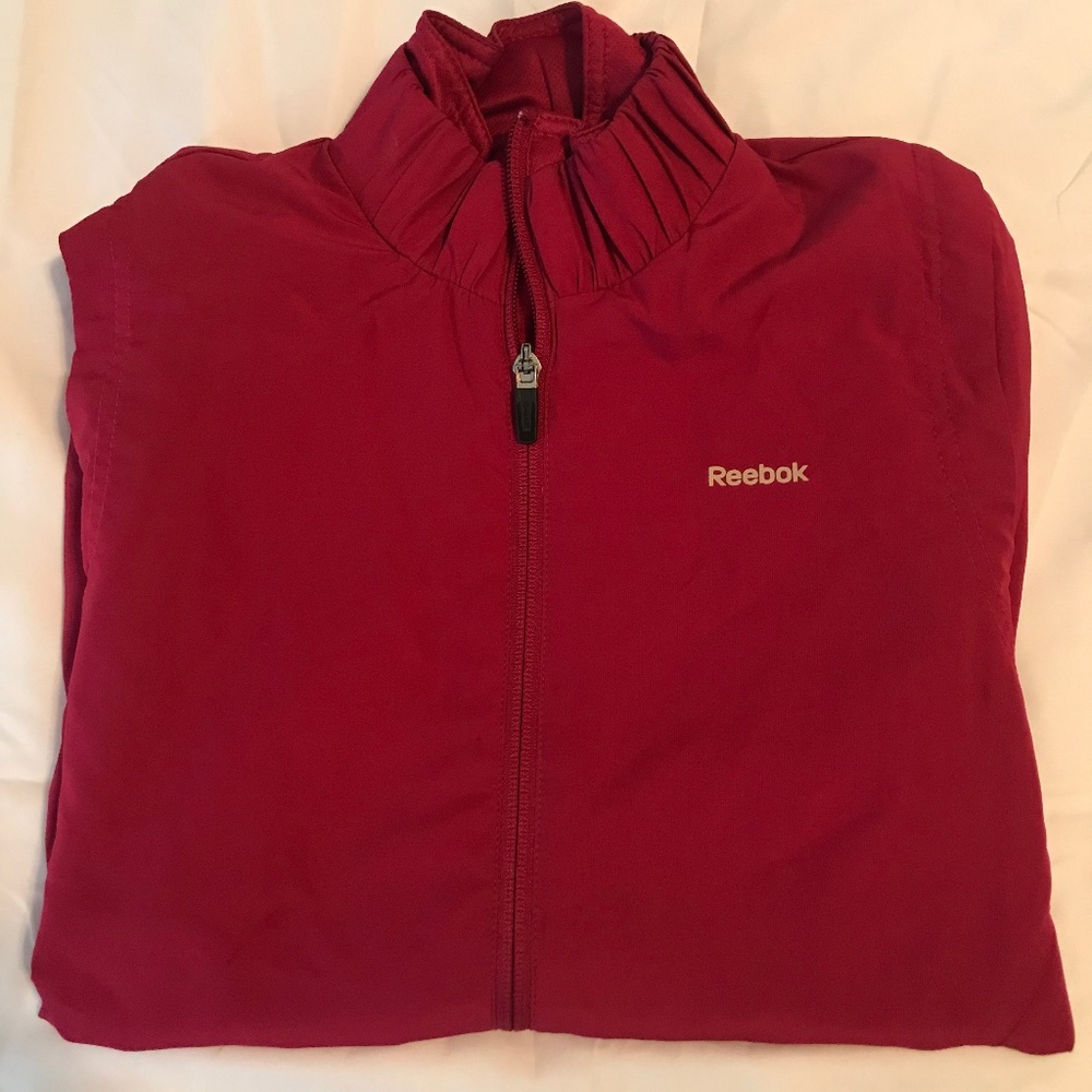Dark Pink Reebok Waterproof Windbreaker